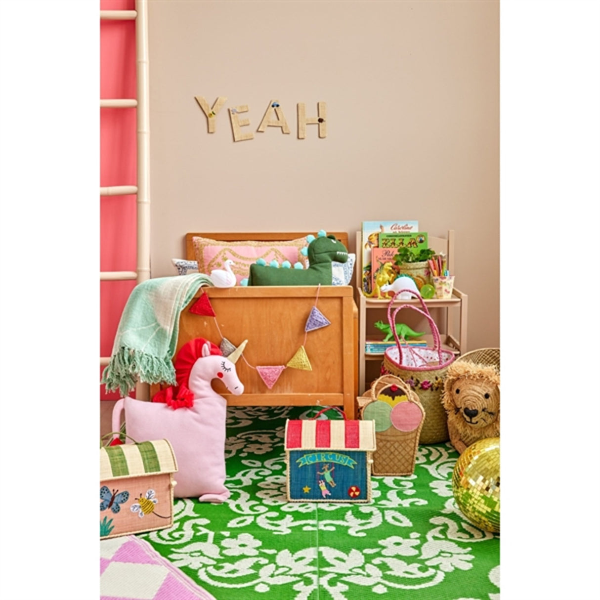 RICE White LED Lampe Svane