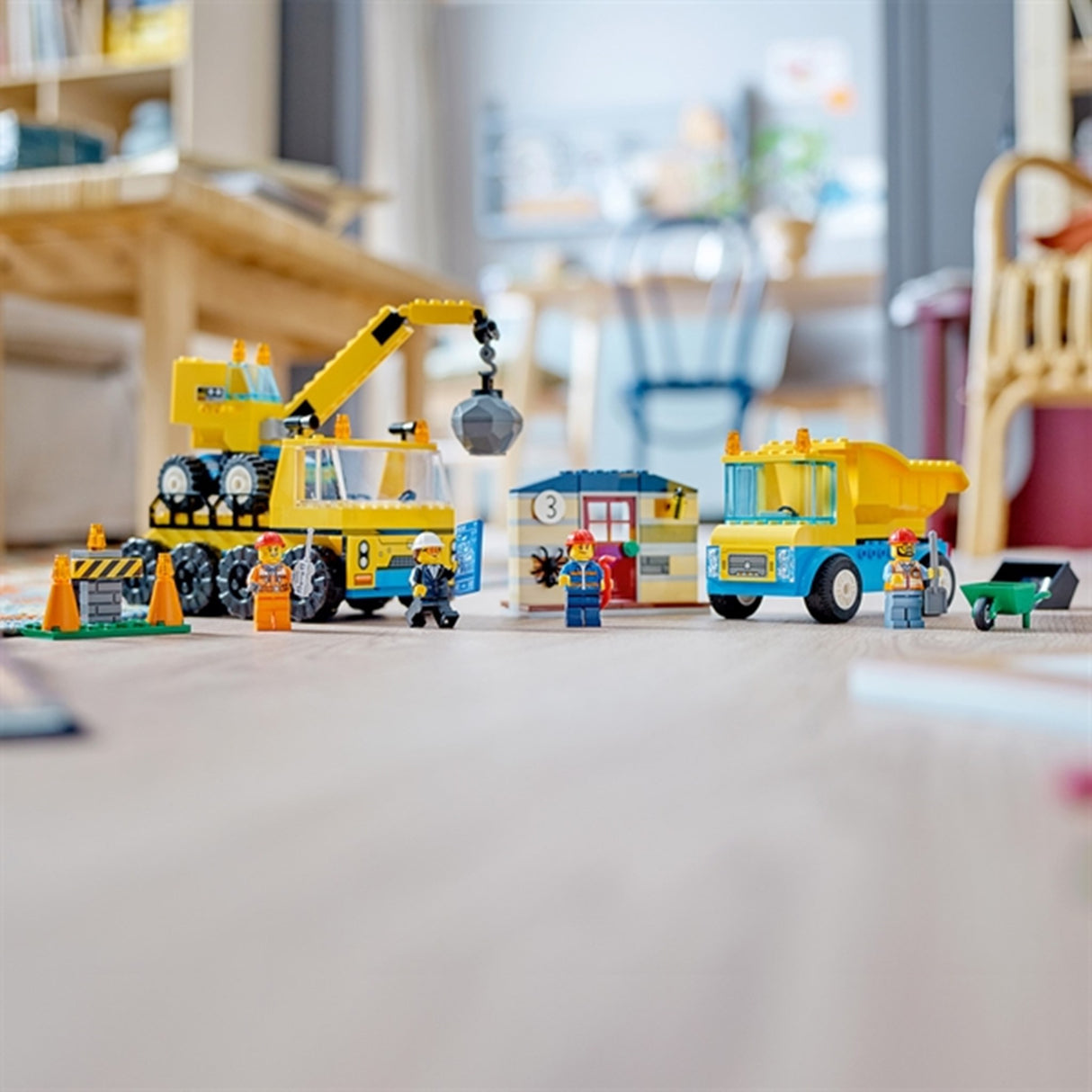 LEGO® City Anleggsmaskiner og Kran med Rivningskule