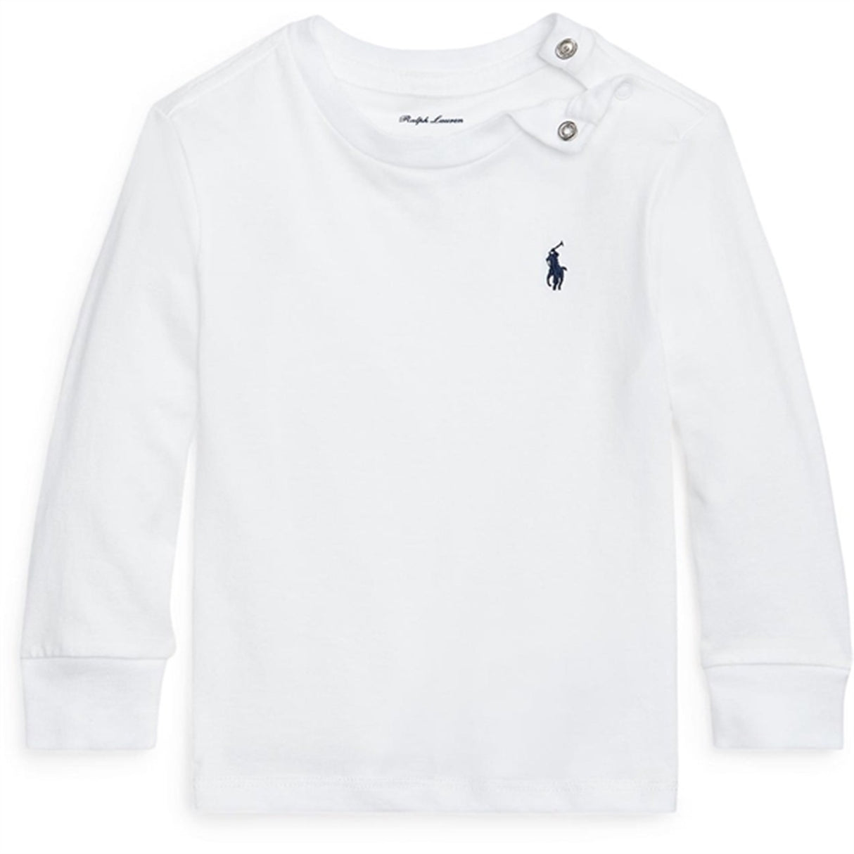 Ralph Lauren Baby Strikk Genser M. Knap White