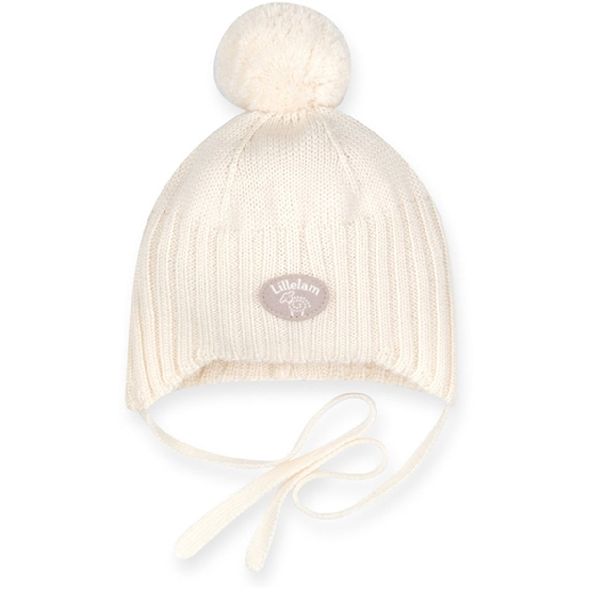 Lillelam Lue Baby Natur Cremet Hvid