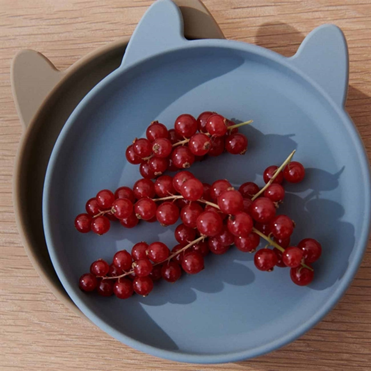 Liewood Olivia Plate 2-Pack Blue Fog/Khaki Mix