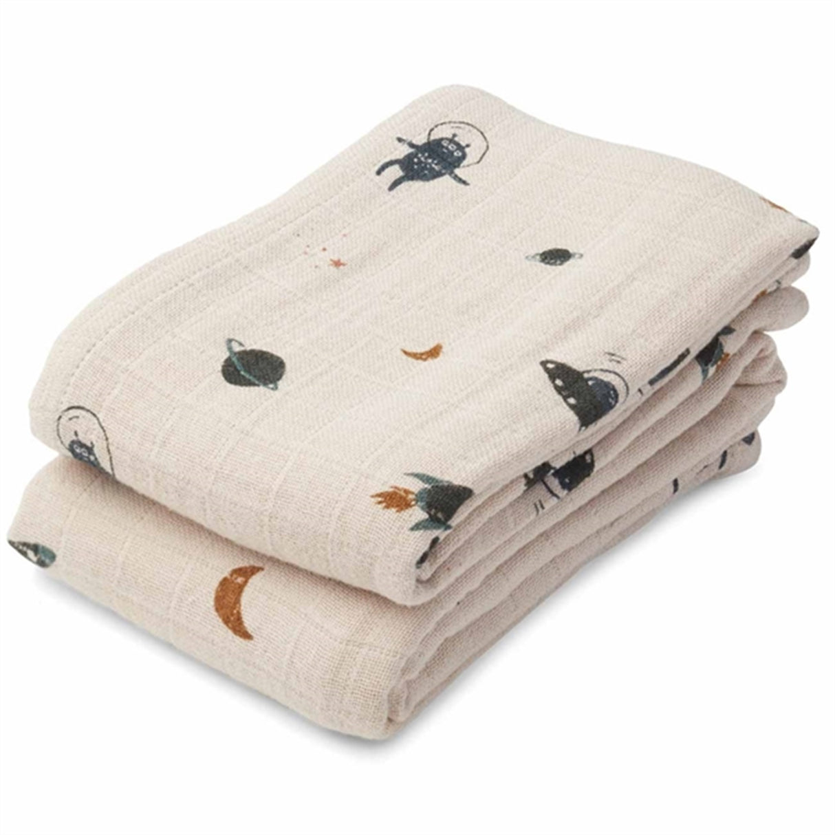 Liewood Lewis Stofble 2-pack Space Sandy Mix