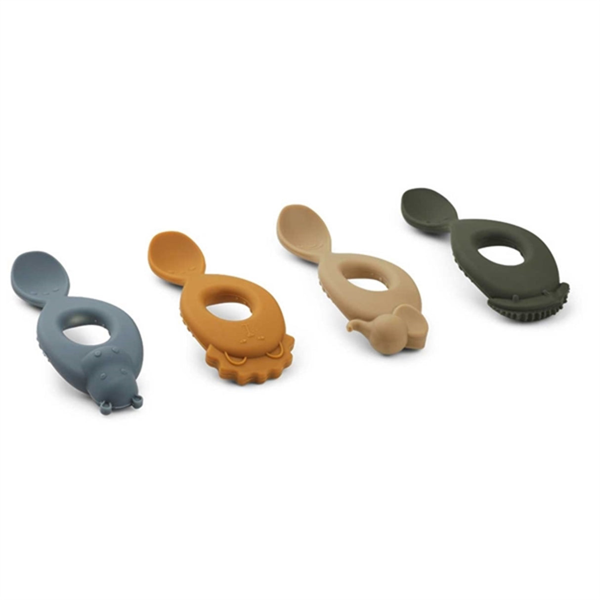 Liewood Liva Silikonbarbering Safari Blue Multi Mix 4-Pakning