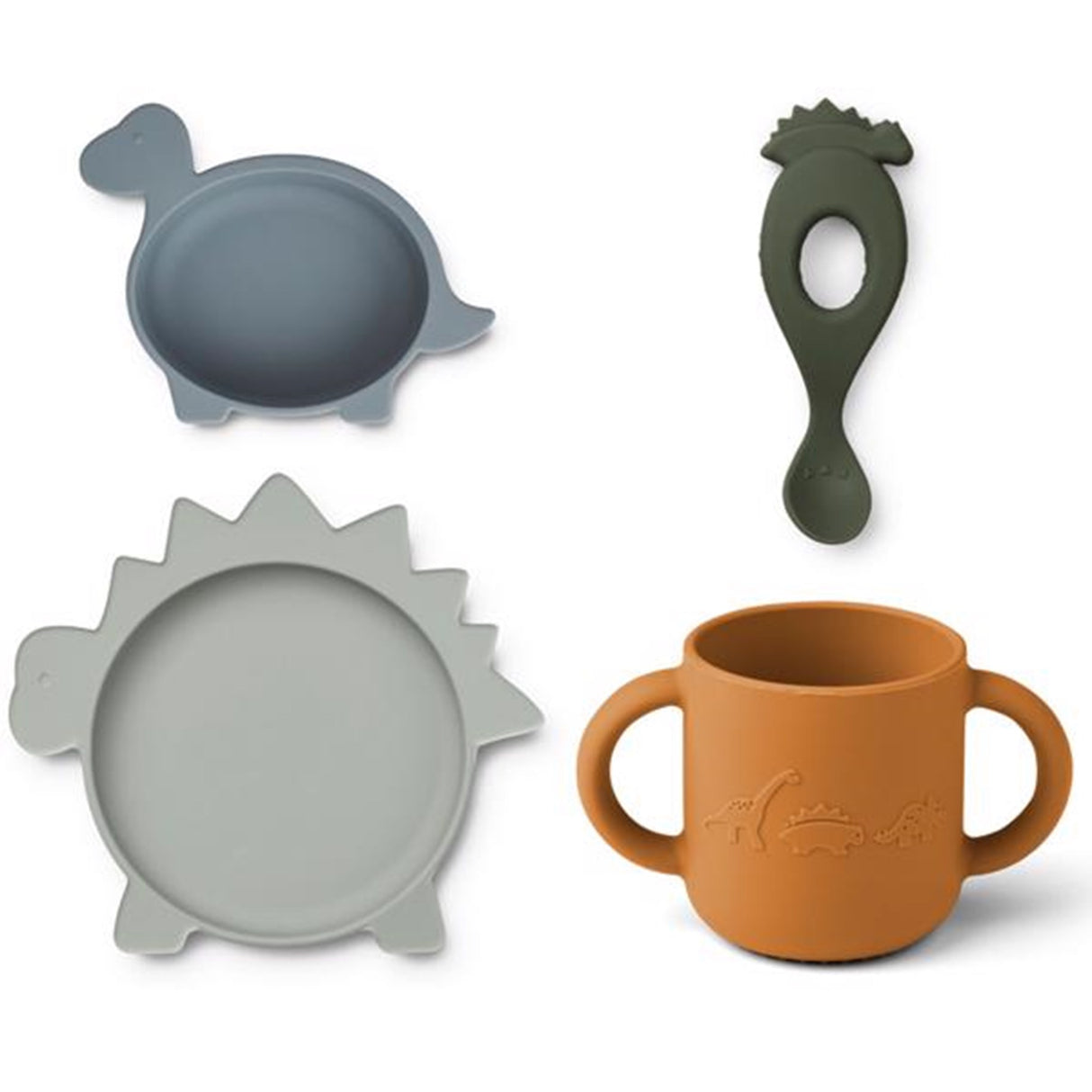 Liewood Vivi Silikonsett Dino Blue Multi Mix