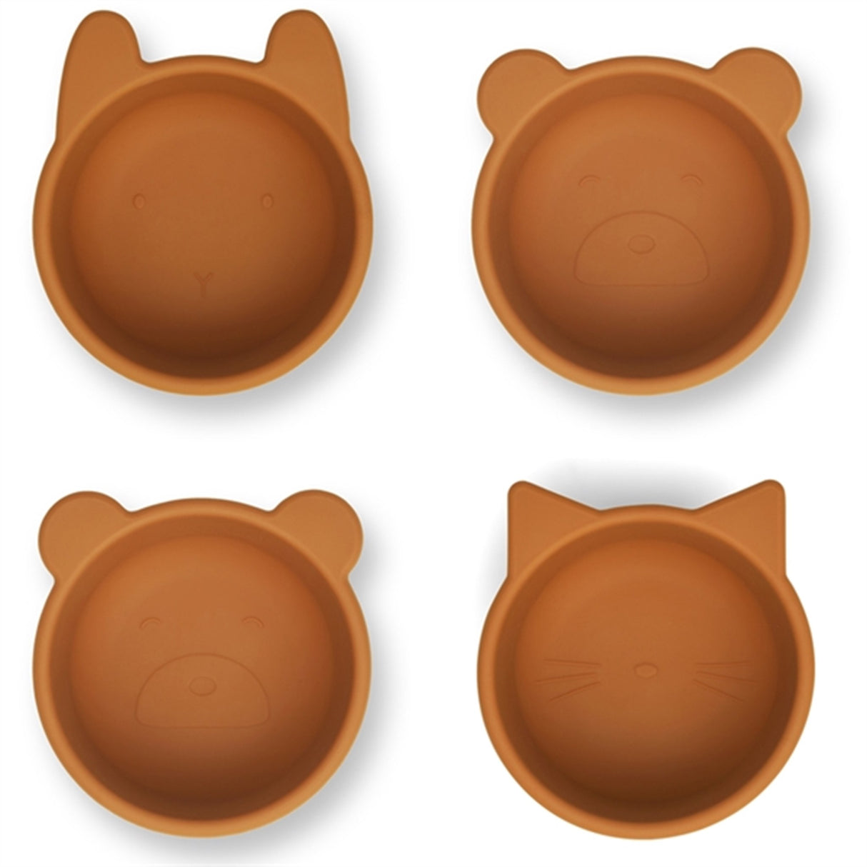 Liewood Malene Silikonskåler 4-pakke Mustard