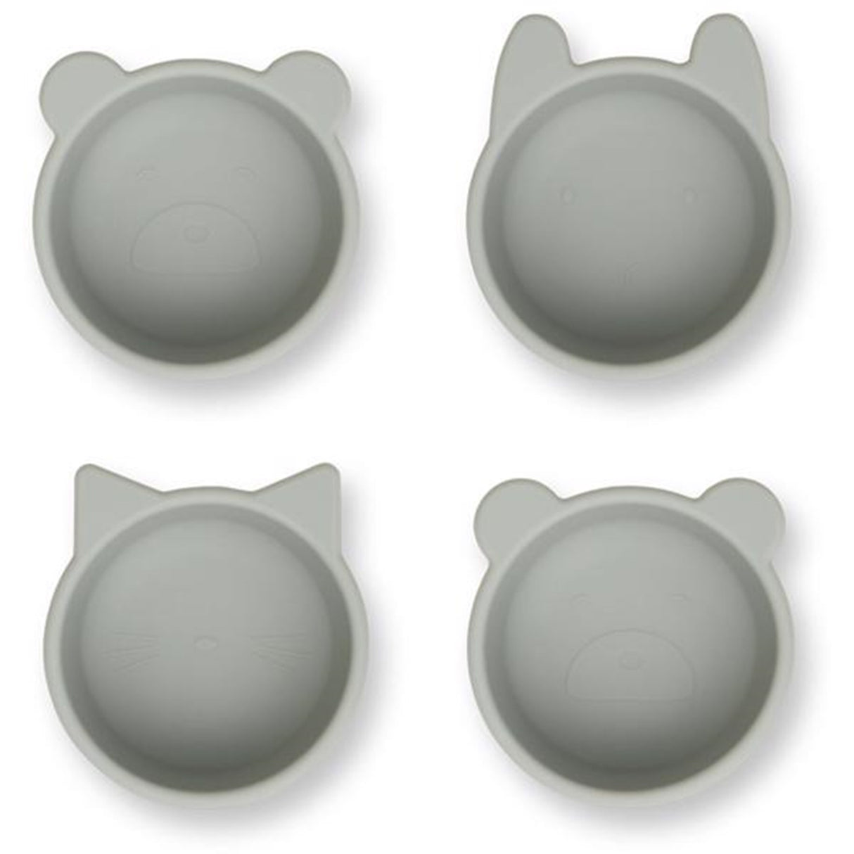 Liewood Malene Silikonskåler 4-pakke Dove Blue