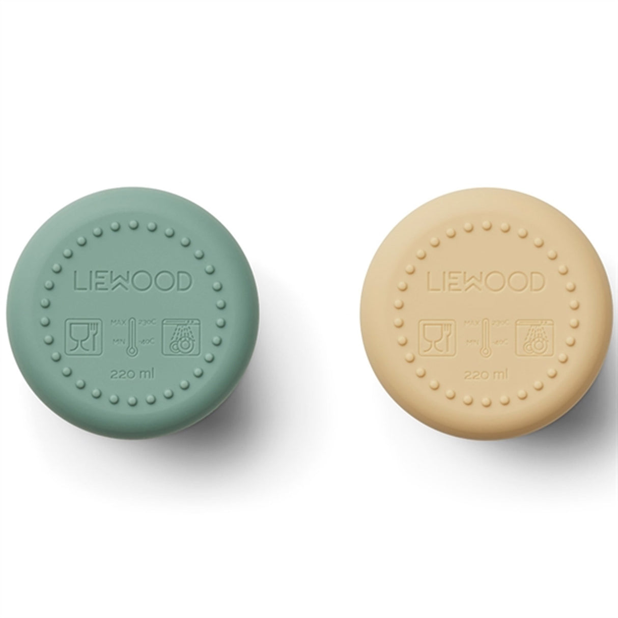 Liewood Ethan Silikone Kop 2-Pak Rabbit Peppermint Wheat Yellow Mix