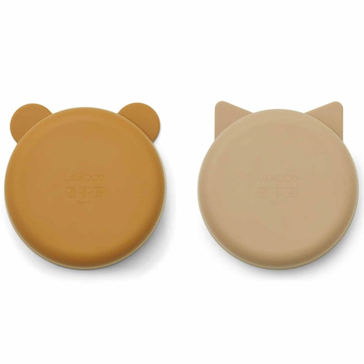 Liewood Vanessa Silicone Skåle 2-pak Golden Caramel Oat Mix