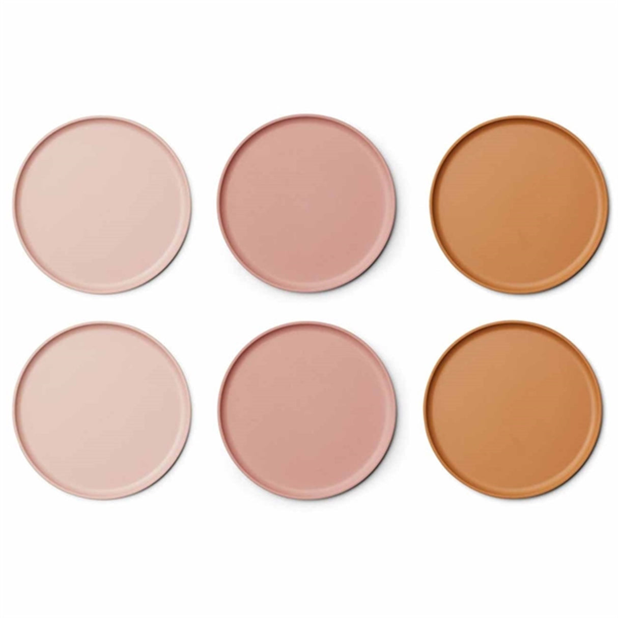 Liewood Logan Tallerken 6-pak Rose Multi Mix