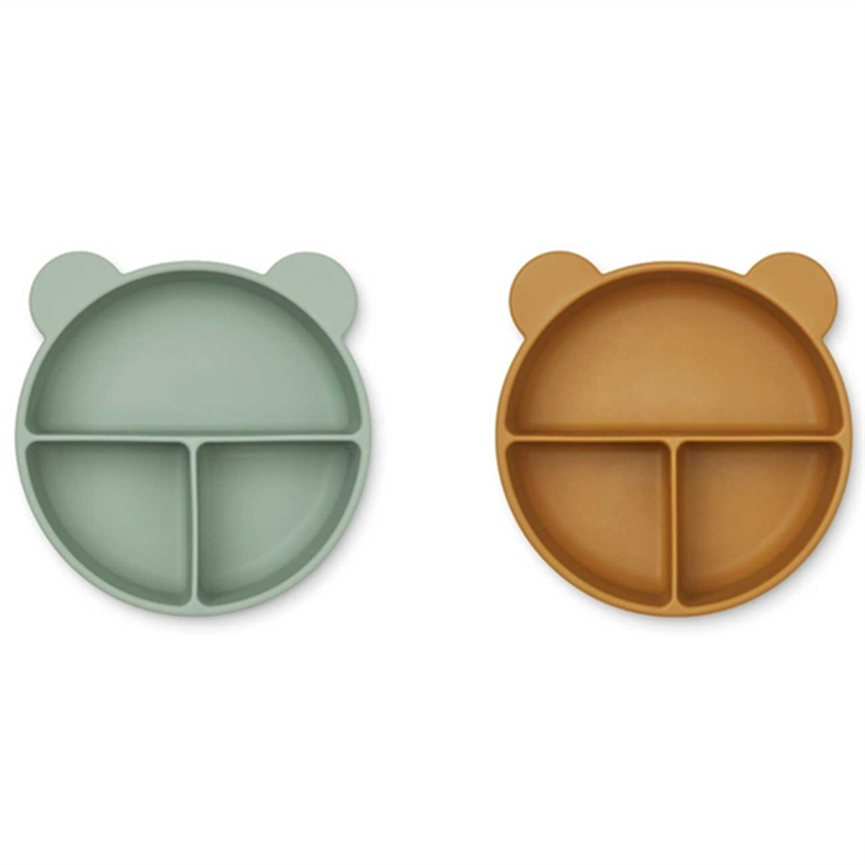 Liewood Conny Silicone Opdelte Skåle 2-pak Peppermint Golden Caramel Mix