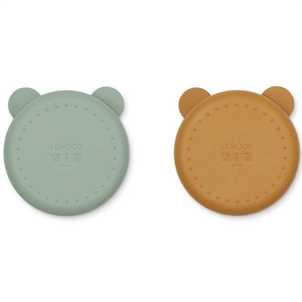 Liewood Conny Silicone Opdelte Skåle 2-pak Peppermint Golden Caramel Mix