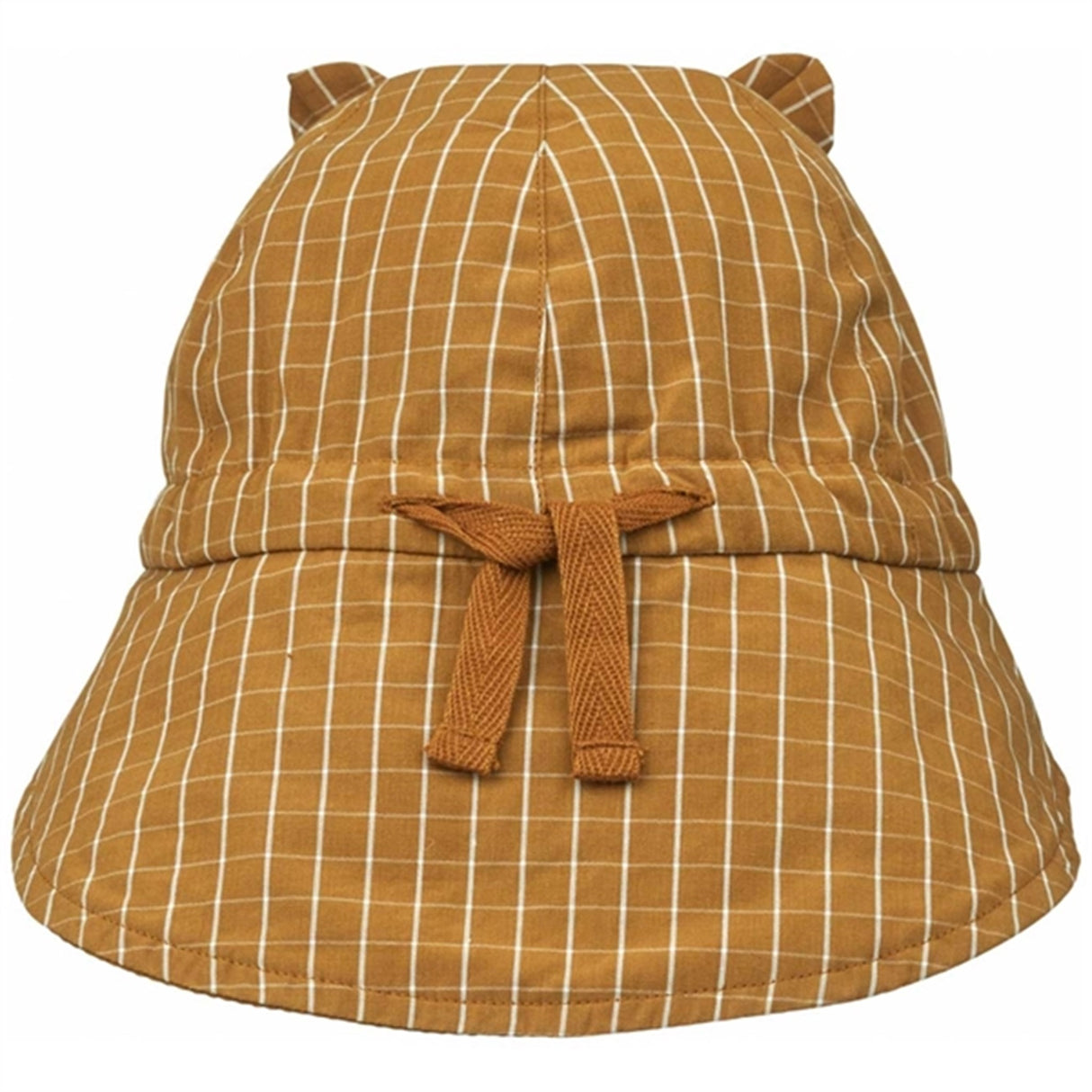Liewood Gorm Reversible Seersucker Solhat Golden Caramel/White