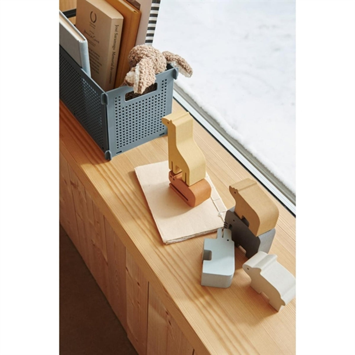 Liewood Dirch Oppbevaringskurv S Whale Blue