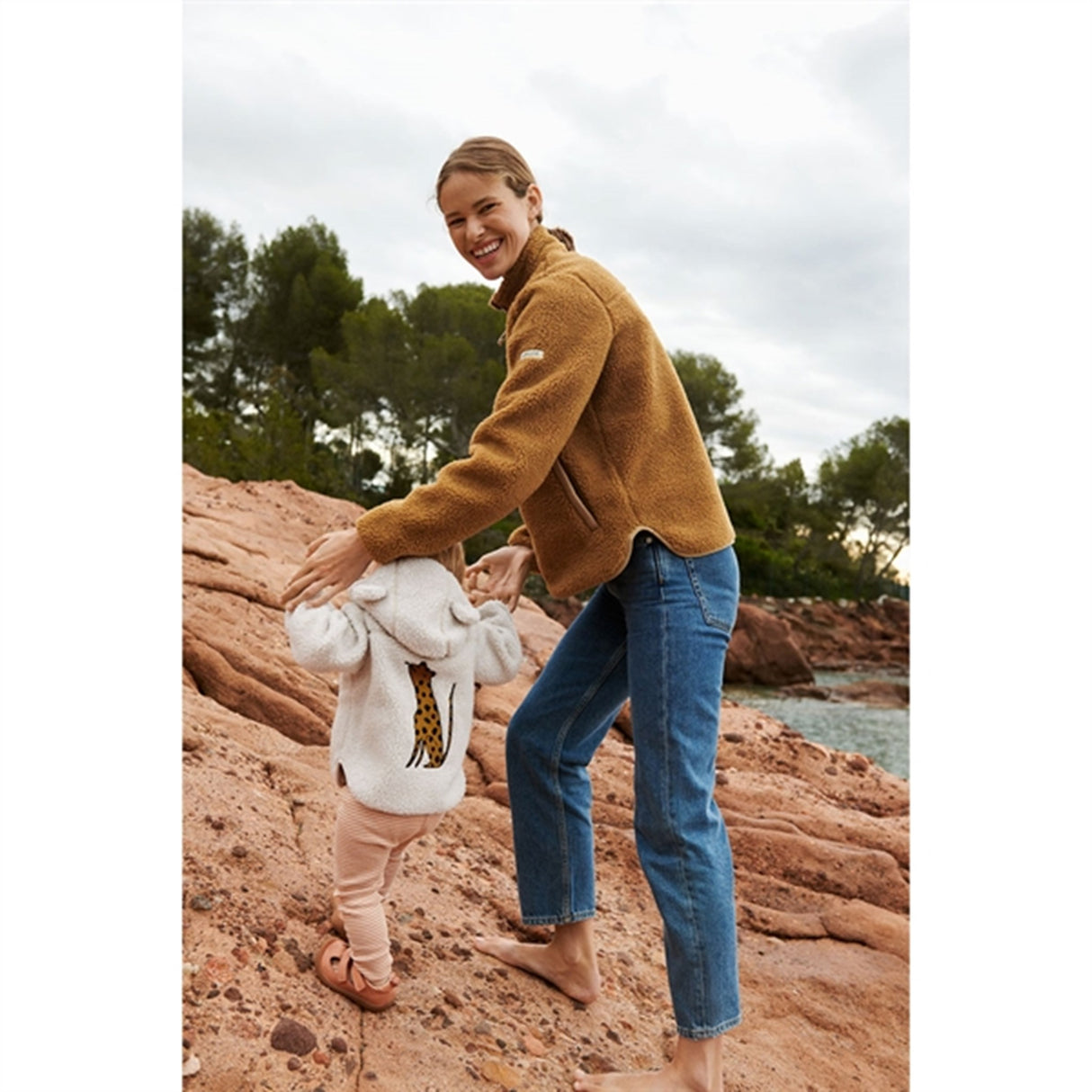 Liewood Leopard/Sandy Mara Pile Embroidery Jakke With Ears