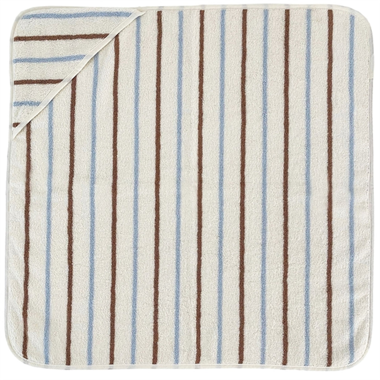 OYOY Raita Hooded Håndklæde Caramel/Ice Blue