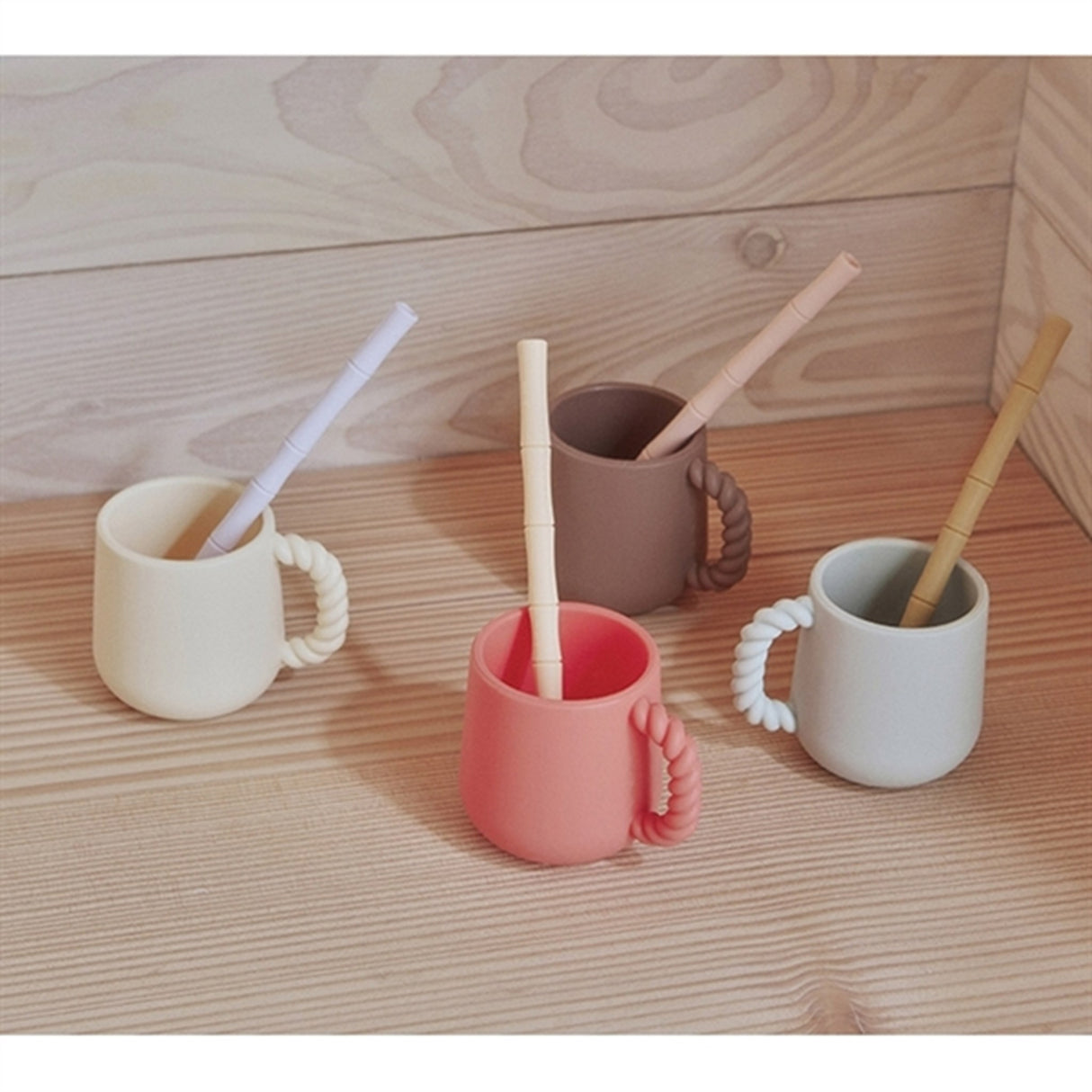 OYOY Mellow Kop 2-Pak Cherry Red/Vanilla