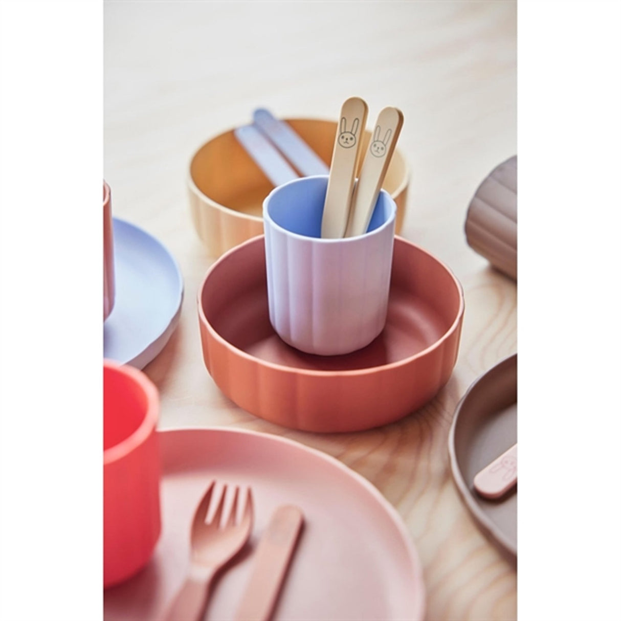 OYOY Pullo Kopp 2-pakning Caramel / Ice Blue