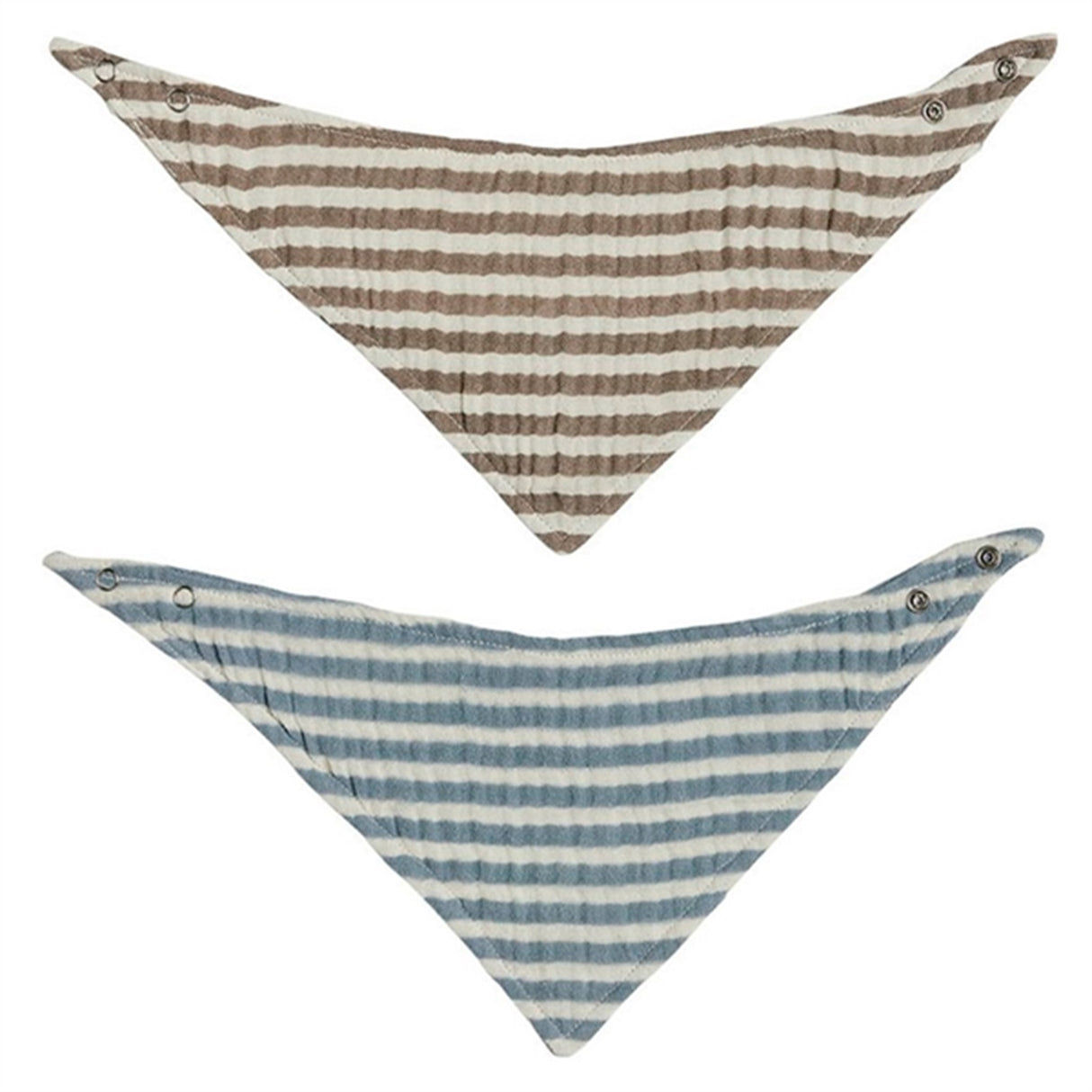 OYOY Striped Savlesmæk 2-pakning Blue / Brown