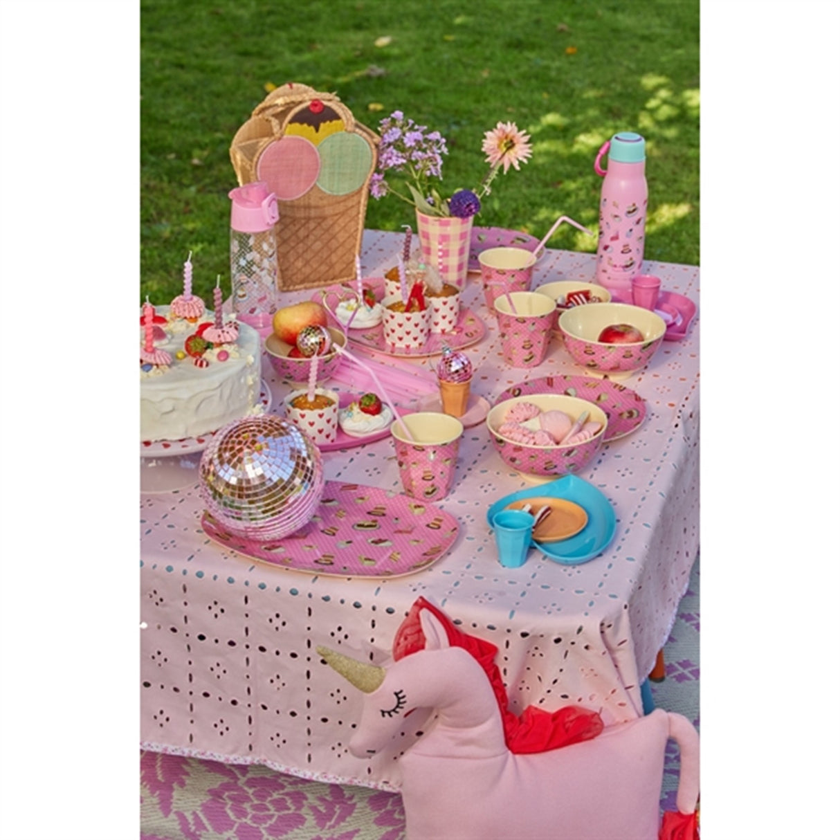 RICE Sweet Cake Print Melamin Børnetallerken