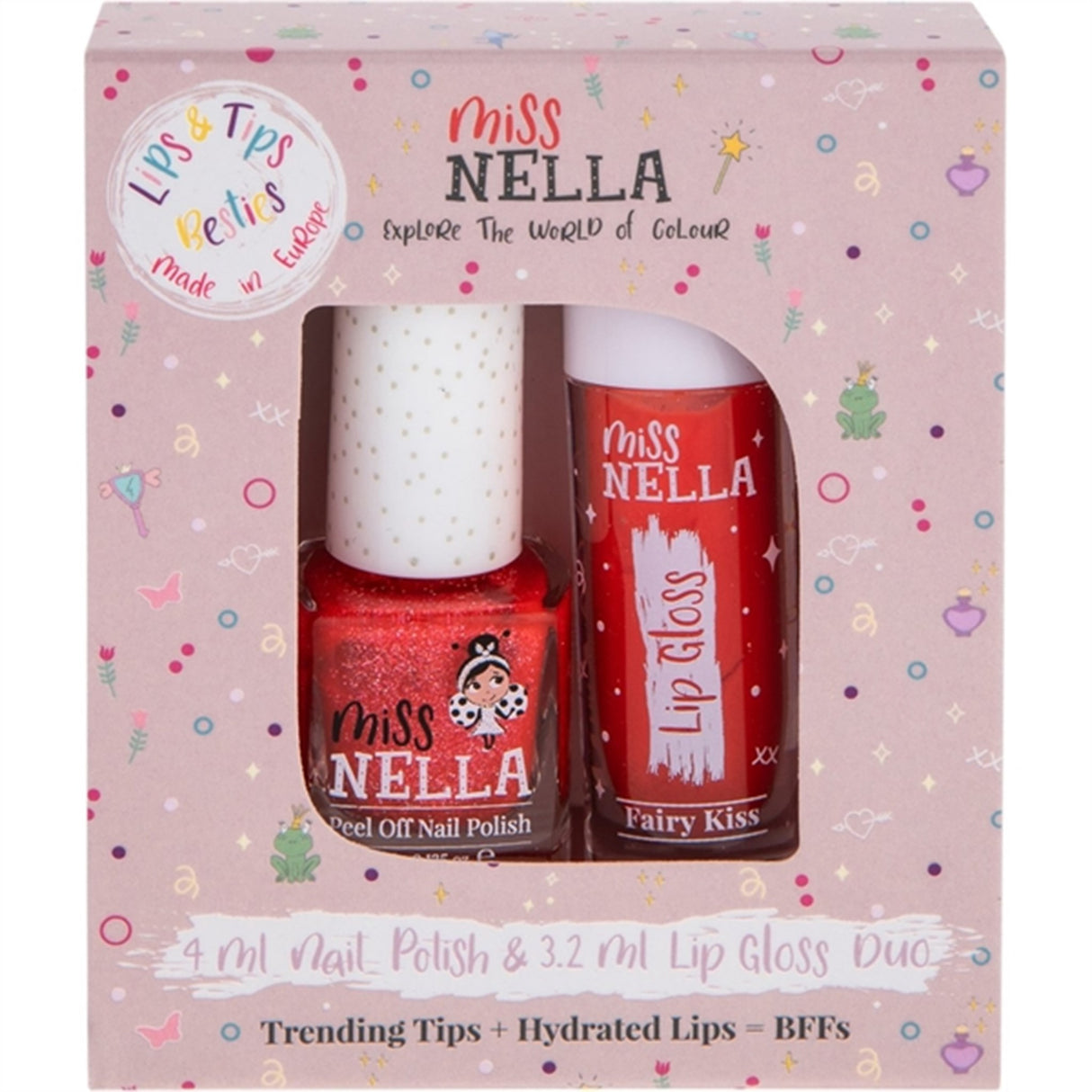 Miss Nella Lipgloss Fairy Kiss + Neglelakk Croco-Dazzle
