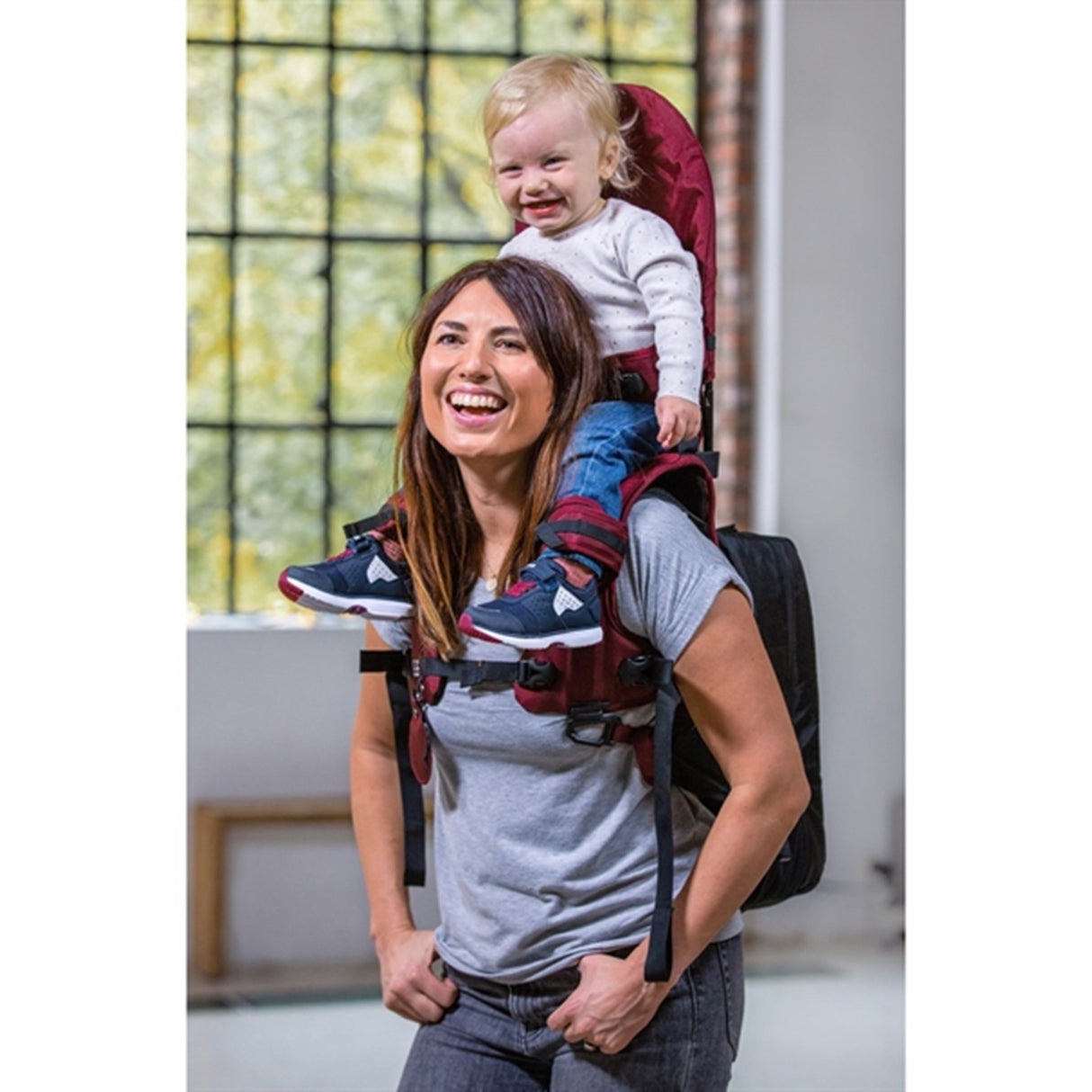 MiniMeis Ryggsekk Burgundy