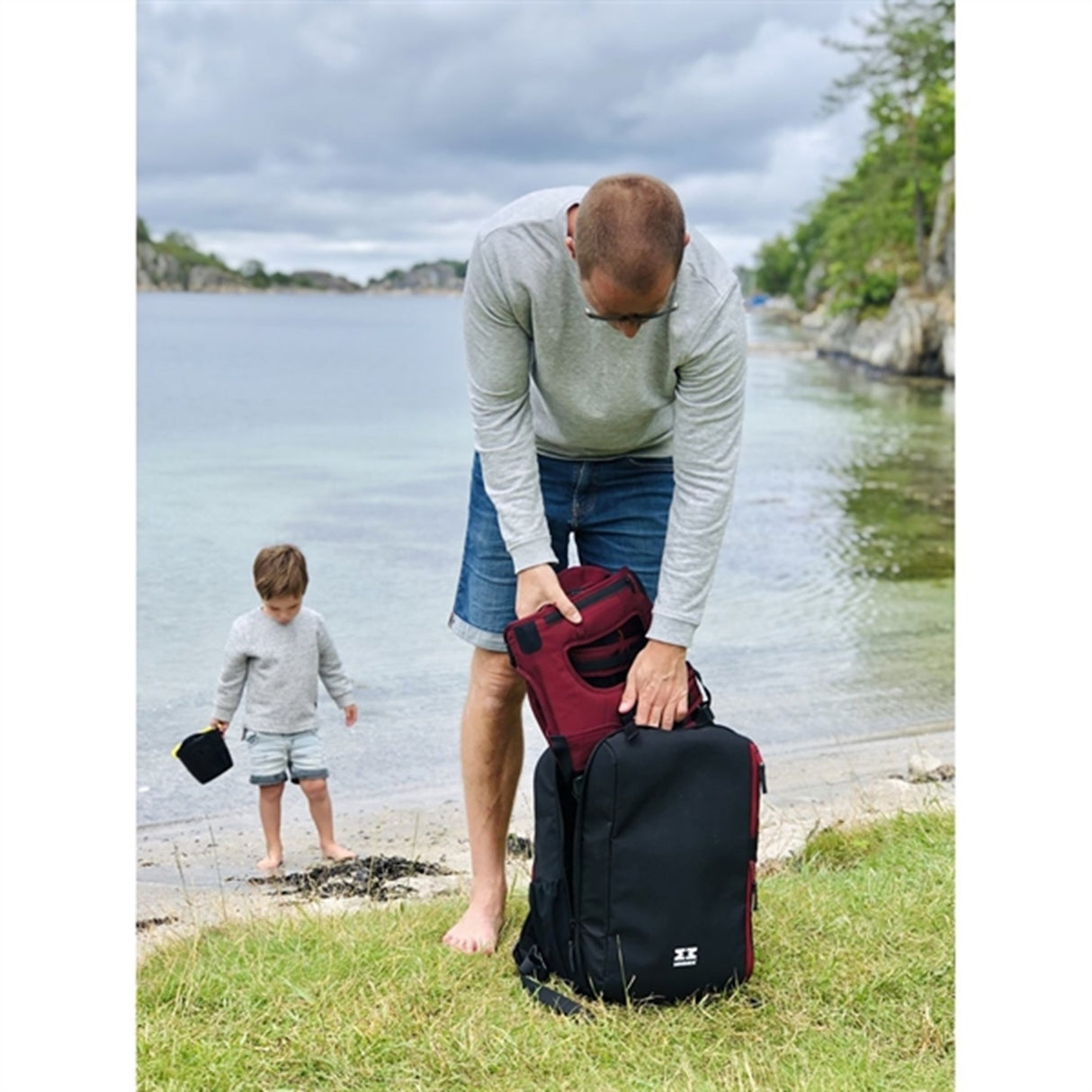 MiniMeis Ryggsekk Burgundy