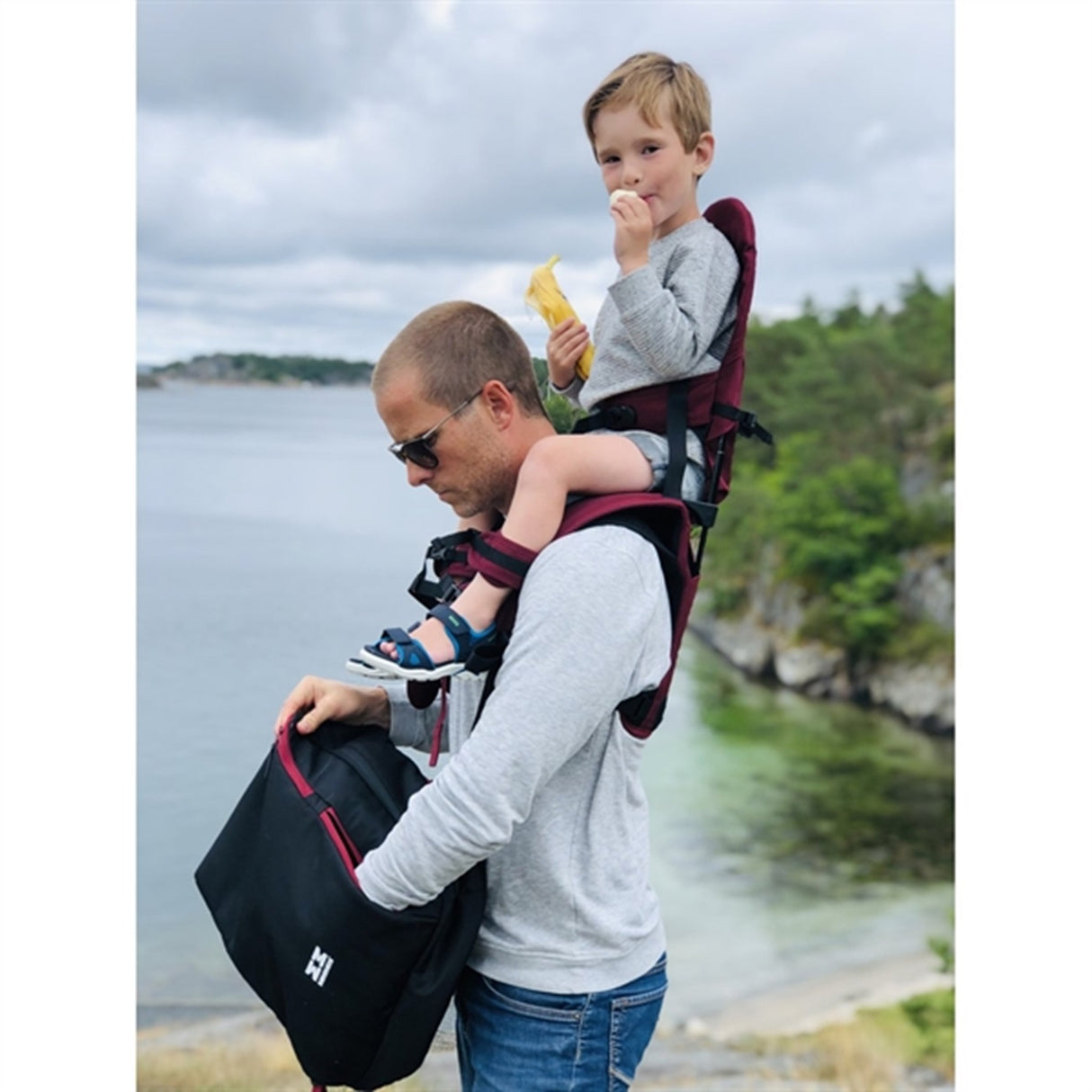 MiniMeis Ryggsekk Burgundy