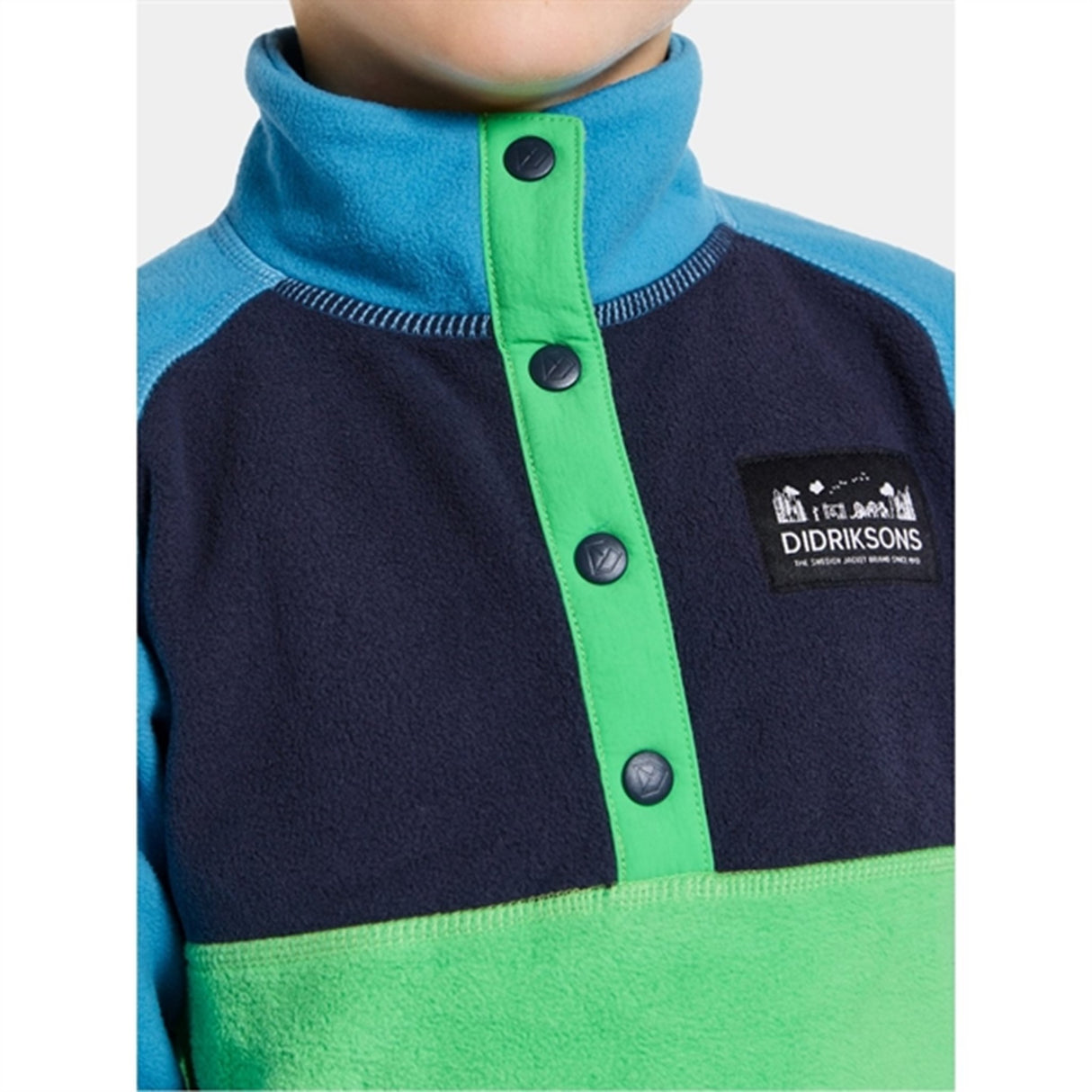Didriksons Frog Green Monte Kids Fleece Jakke