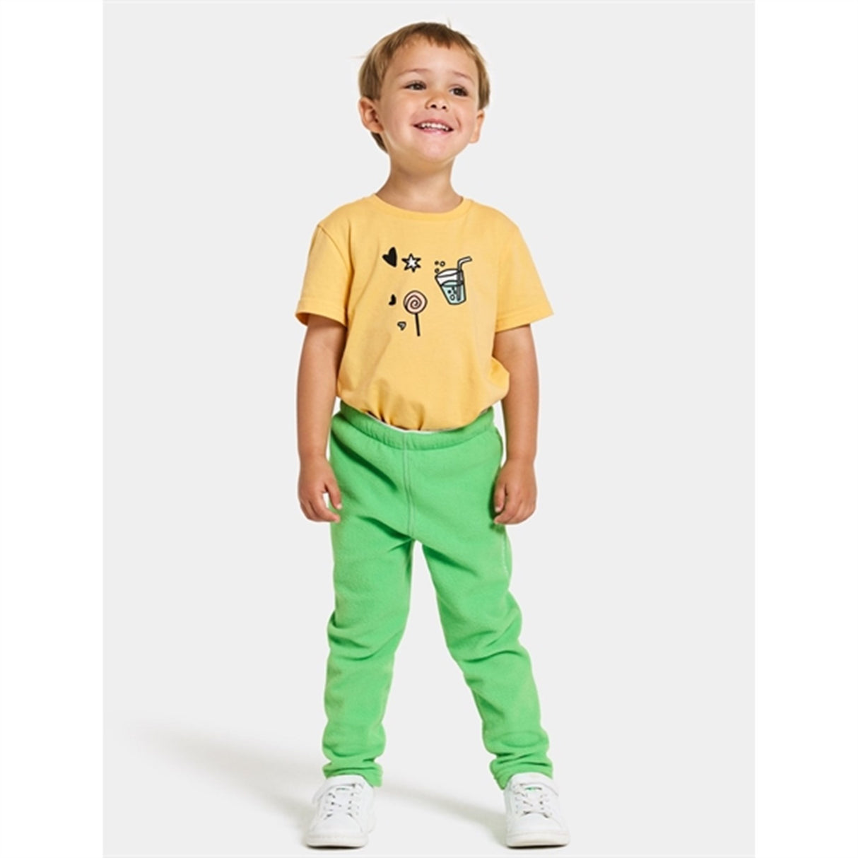Didriksons Frog Green Monte Kids Fleece Bukser