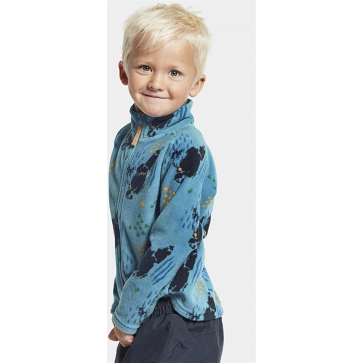 Didriksons Monte Grundsund Blue Fleece Jakke