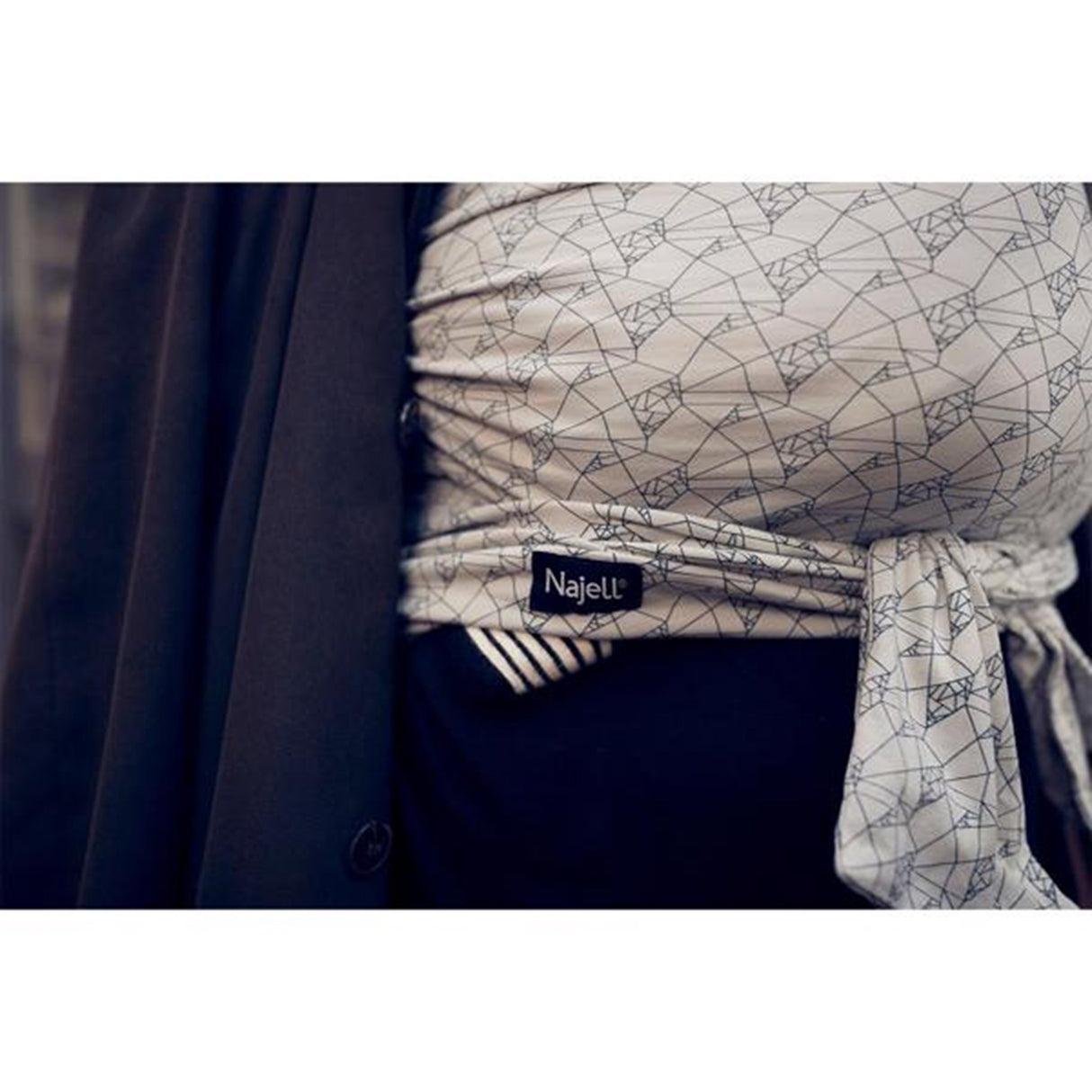 Najell Wrap Strekvikle Grey Print