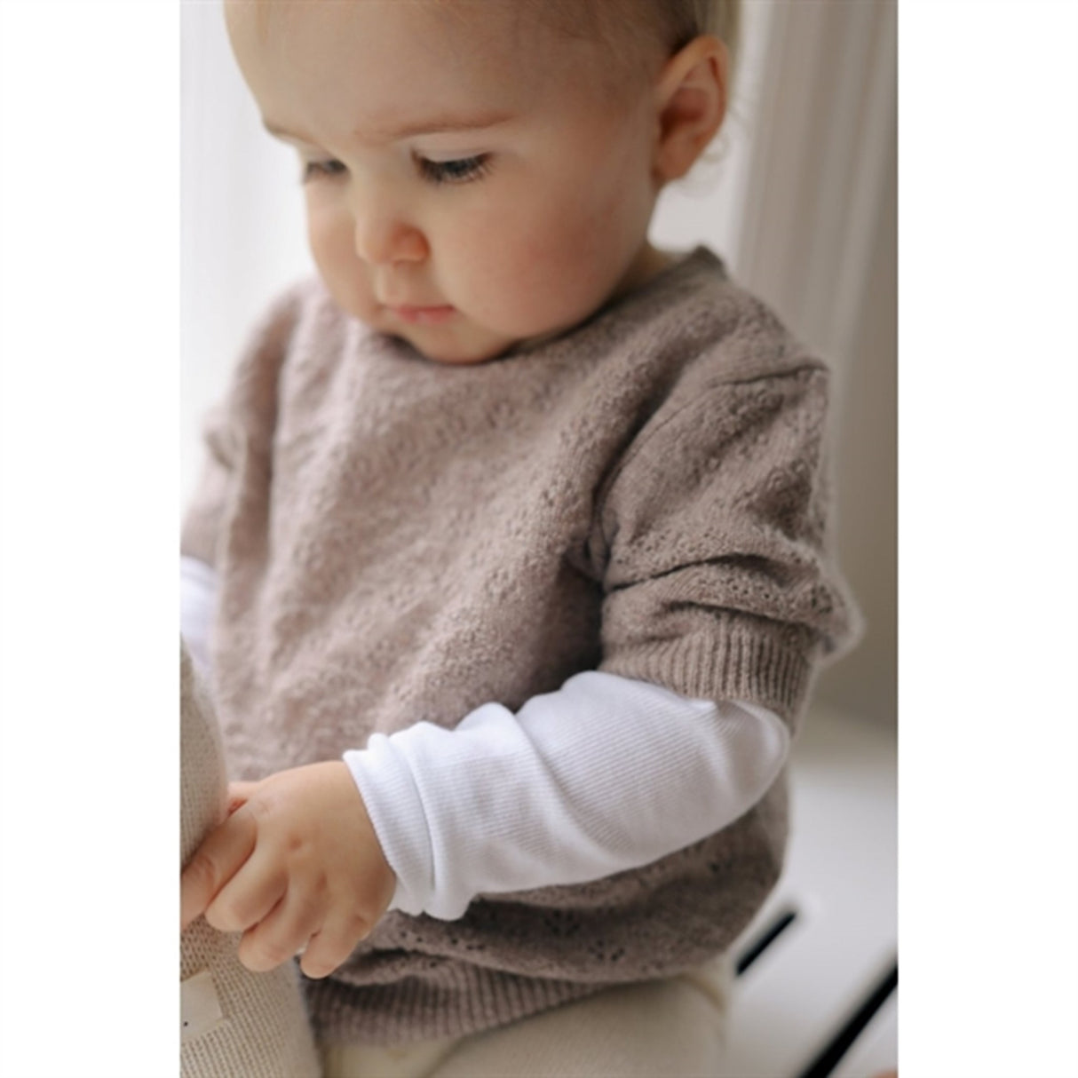 HOLMM Toast Nero Cashmere Strikk T-shirt