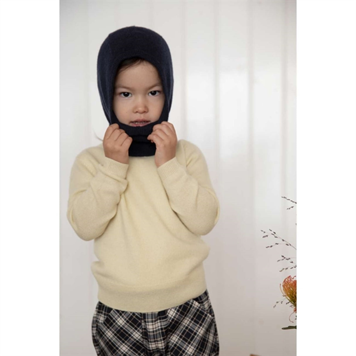 HOLMM Navy Netty Cashmere Strikk Elefantlue