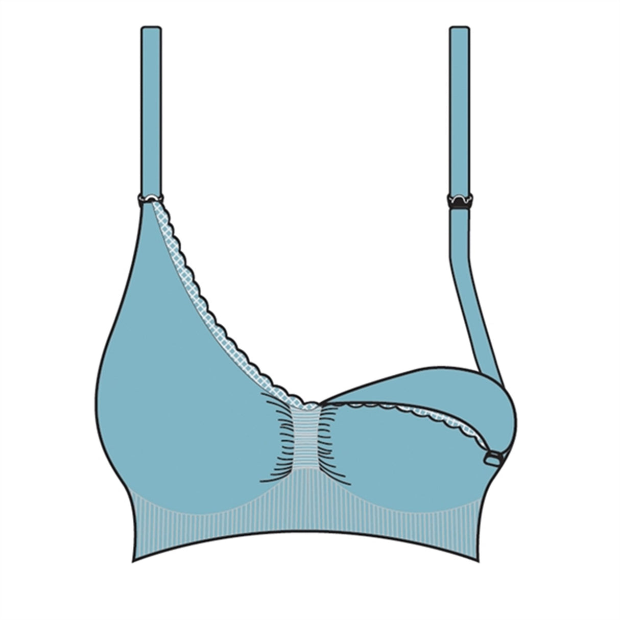 Carriwell Økologisk Graviditets- og Amme-BH Sort