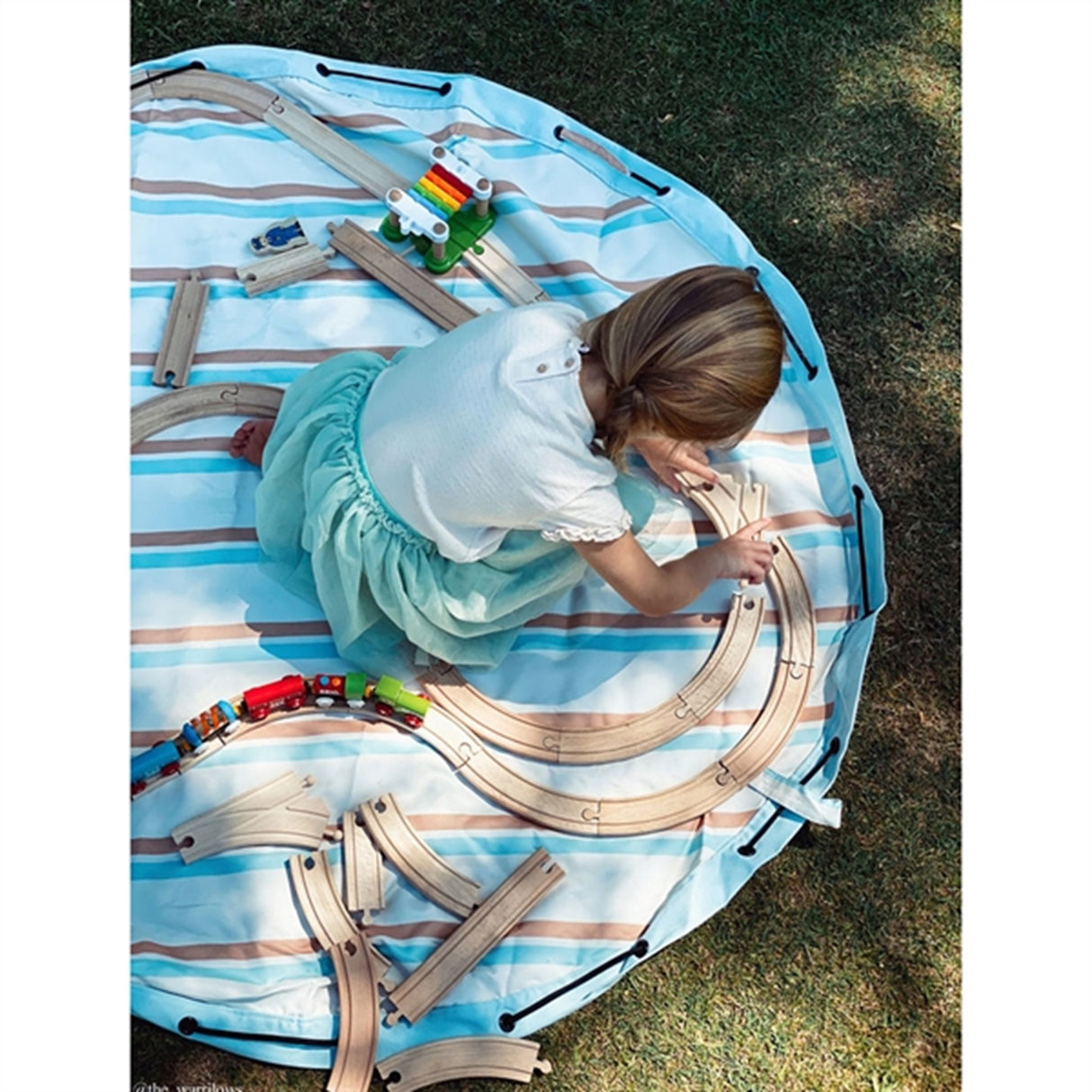 Play&Go 2-i-1 Leketeppe Outdoor Stripes