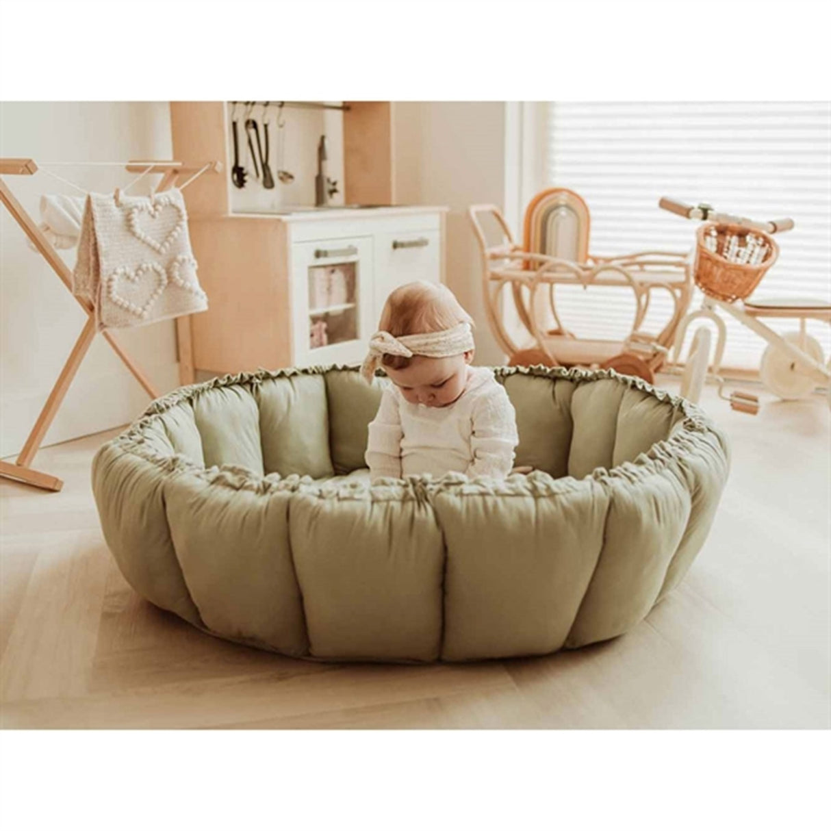 Play&Go 3-i-1 Leketeppe Organic Bloom Meadow green