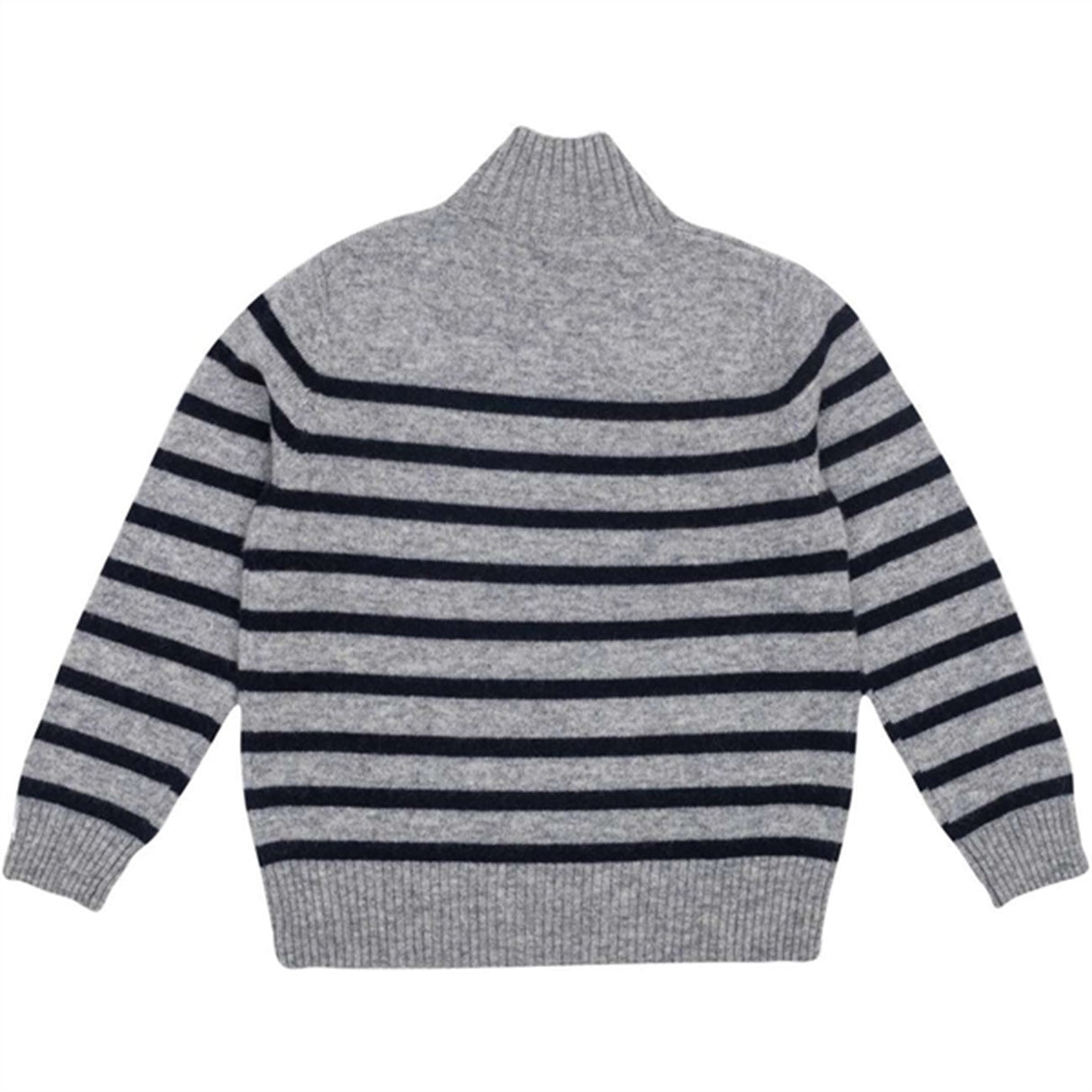 HOLMM Oxford Stripe Opal Cashmere Strikk Pullover