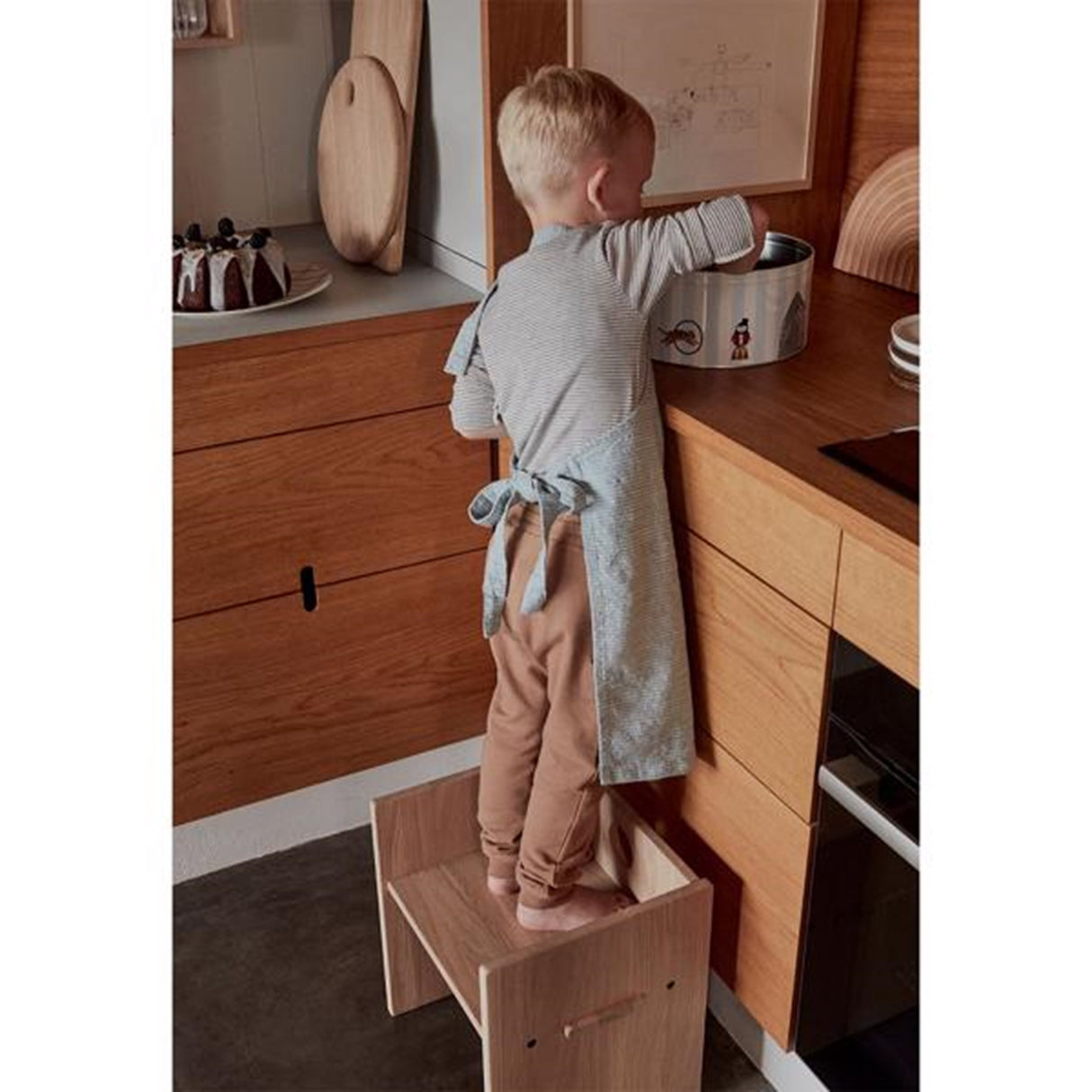 OYOY Gobi Forkle Hvit / Dusty Blue