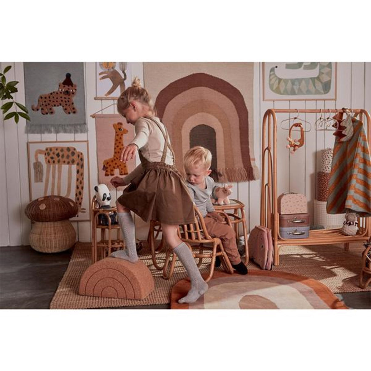 OYOY Veggmontert leopard