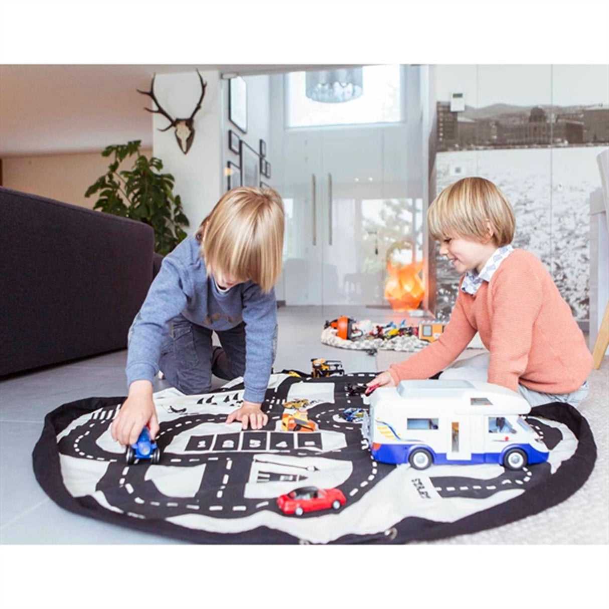 Play&Go 2-i-1 Leketeppe Roadmap/Thunderbolt