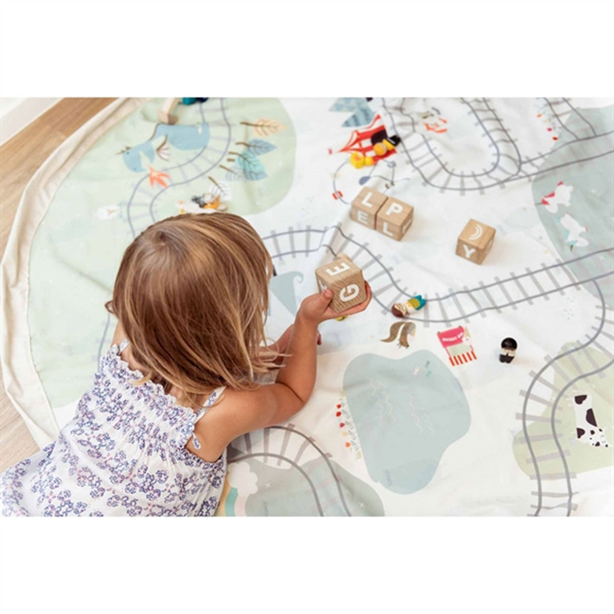 Play&Go 2-i-1 Leketeppe Trainmap/Bears