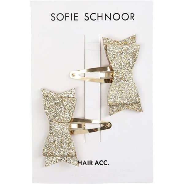 Sofie Schnoor Gold Glitter Hårklipp NOOS