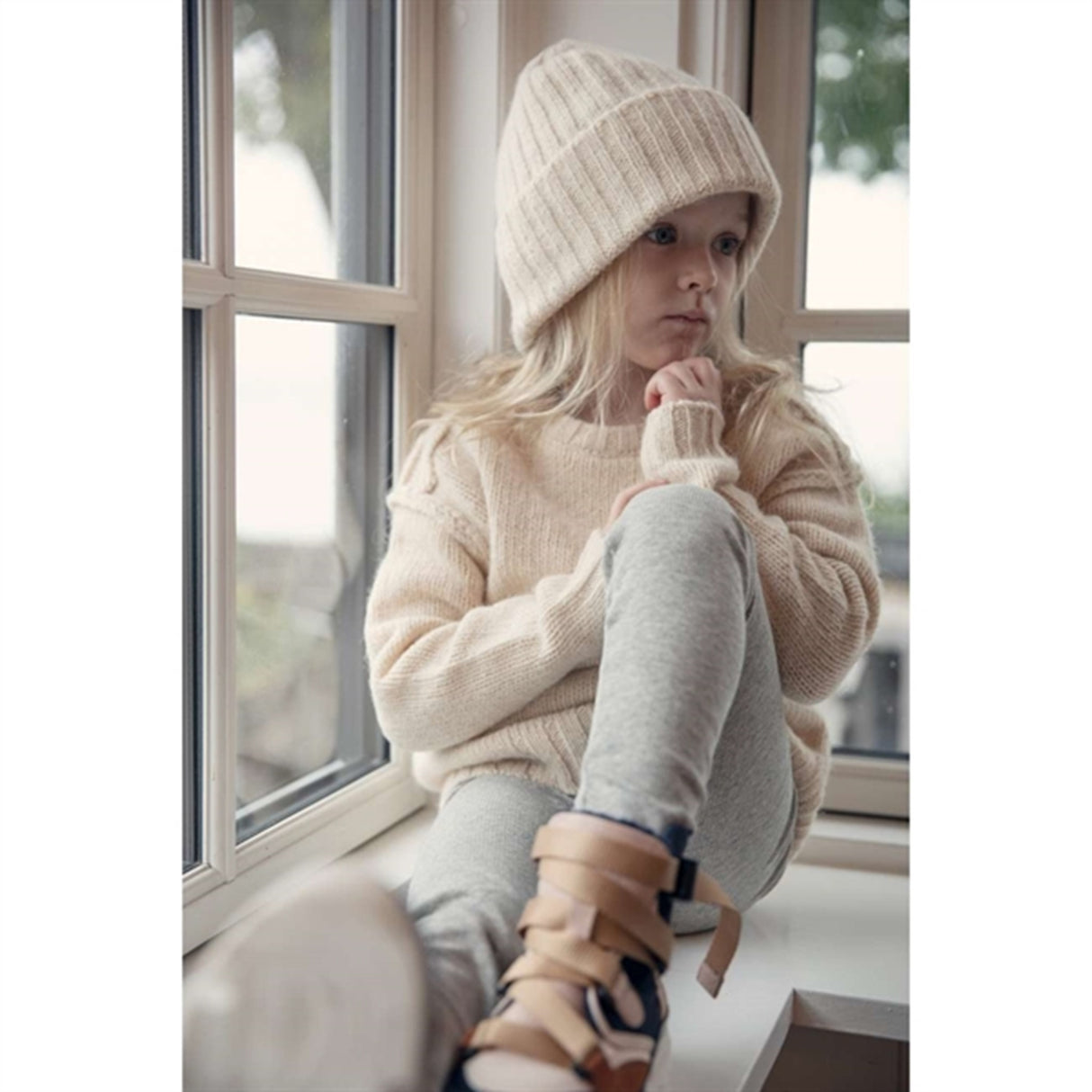 HOLMM Sterling Melange Pablos Strikk Leggings