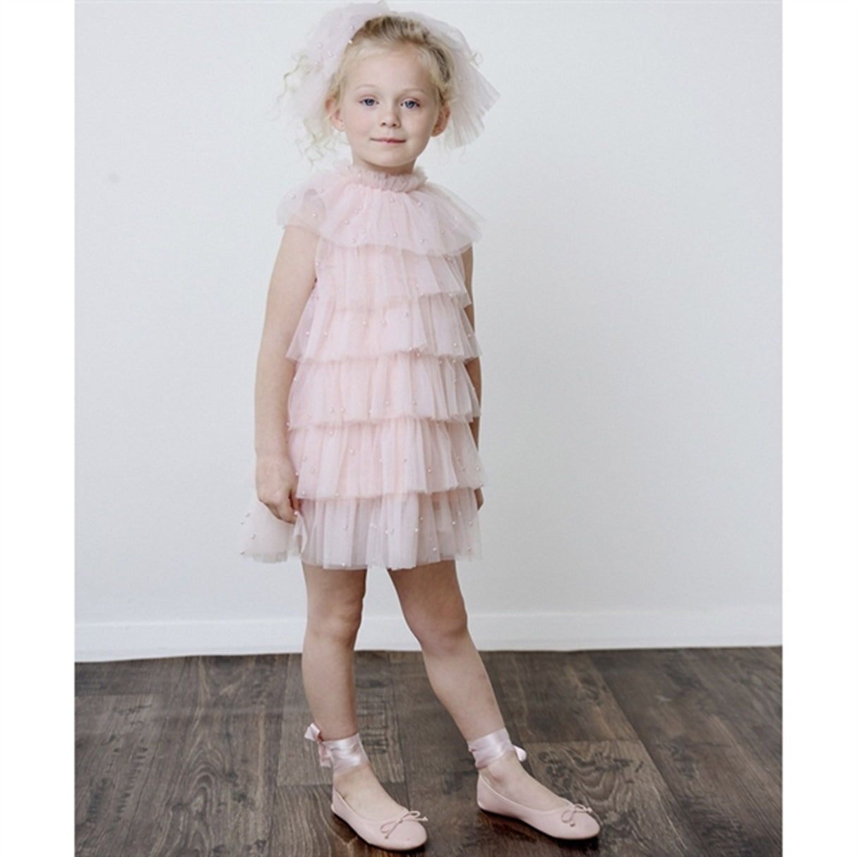Dolly by Le Petit Tom Pearl Tutully Tiered Tulle Tuttu Kjole Pink
