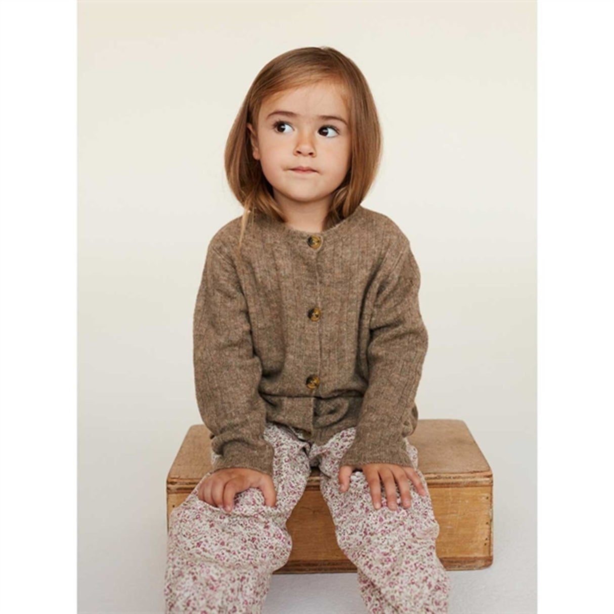 Sofie Schnoor Brown Melange Strik