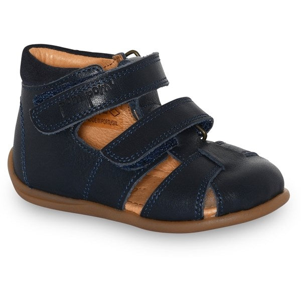 Pom Pom Sandal Two Borrelås Navy