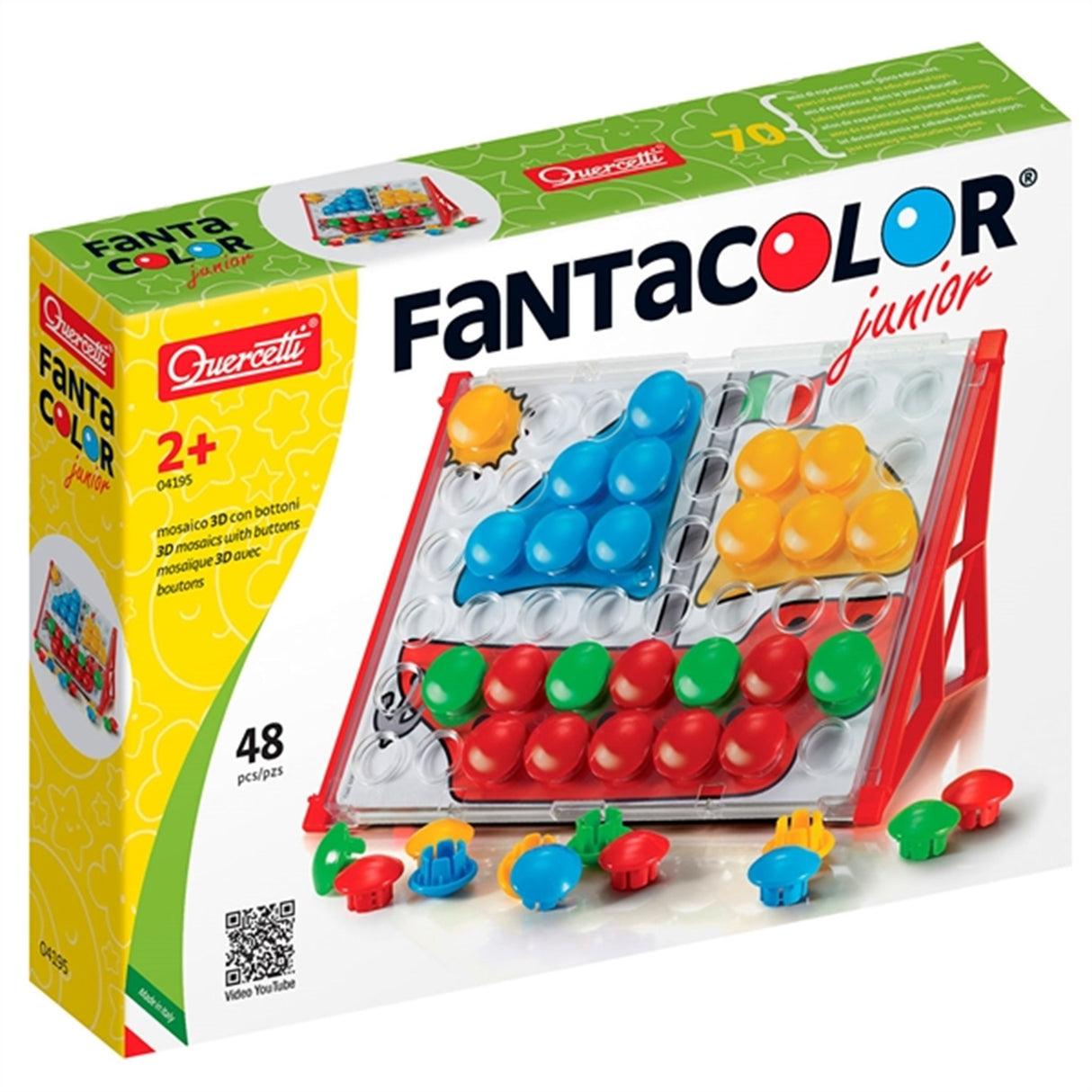 Quercetti Stiftemosaikk FantaColor Junior Basic (48 deler)