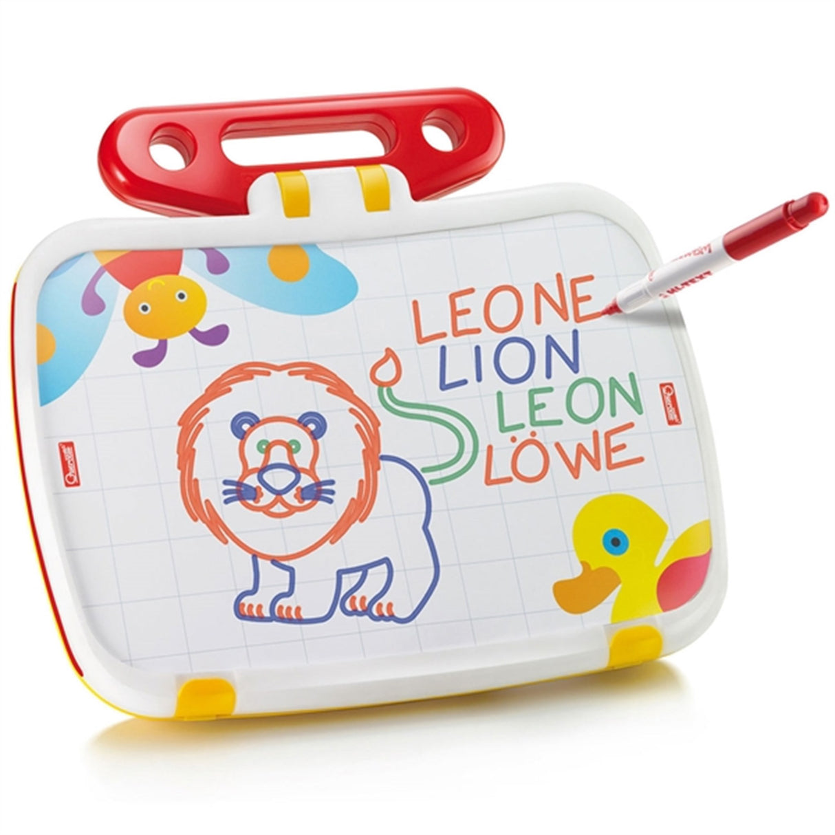 Quercetti Magnetiske Bokstaver og Tall - Sett med Tavle