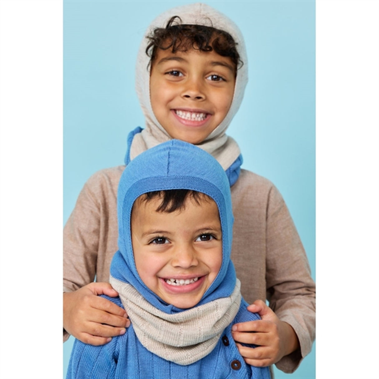 Copenhagen Colors Pale Cream Melange Merino Ull Strikket Halsedisse