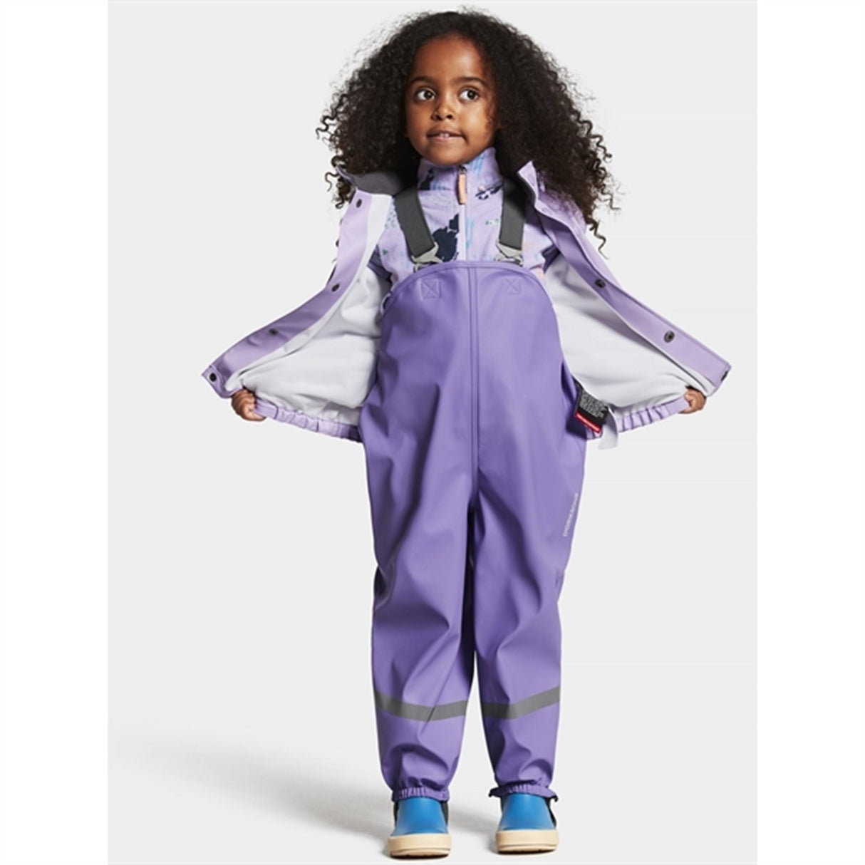 Didriksons Slaskeman Digital Purple Regnsett